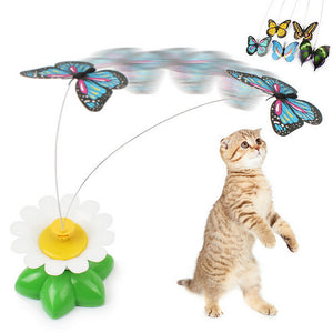 Colorful Rotating Butterfly Cat Toys