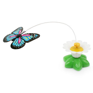 Colorful Rotating Butterfly Cat Toys