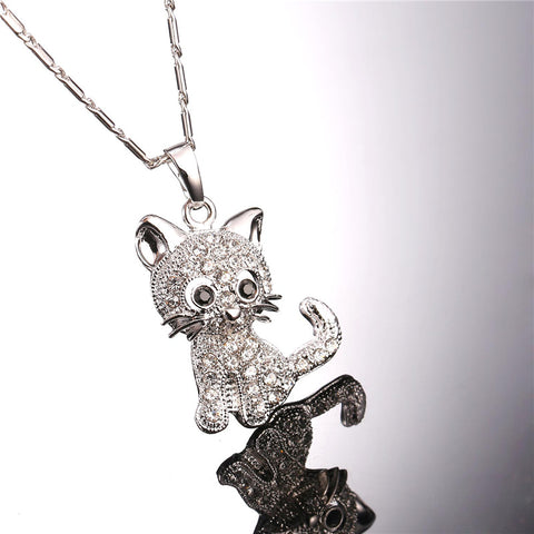 Cute Cat Pendants & Chain