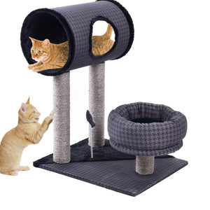 Cat Scratching Post With Tunnel